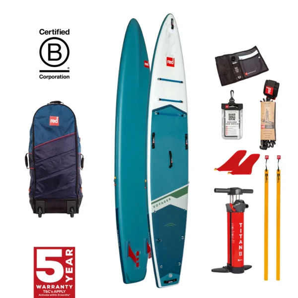 Red Paddle Co 14'0" Voyager MSL 800 Inflatable Stand Up Paddle Board Package - Image 4