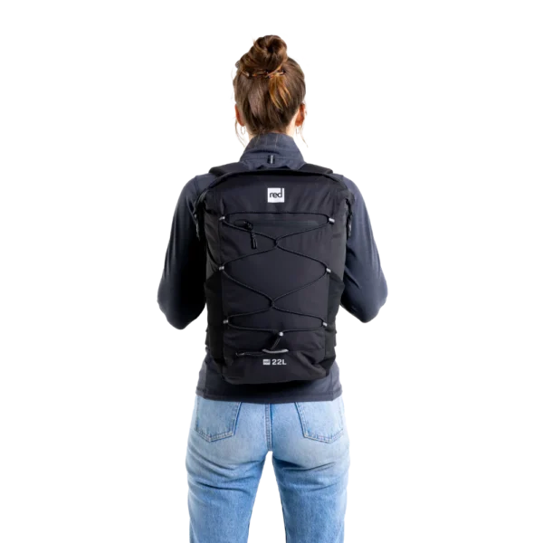 Red Original 22L Kevyt ja Vedenpitävä Reppu – Obsidian Black - Image 7