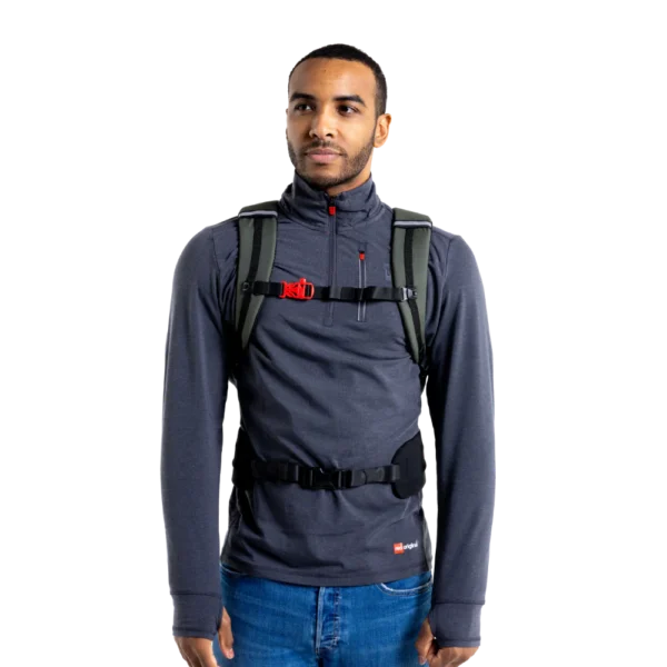 Red Original 22L kevyt ja vedenpitävä reppu - Olive Green