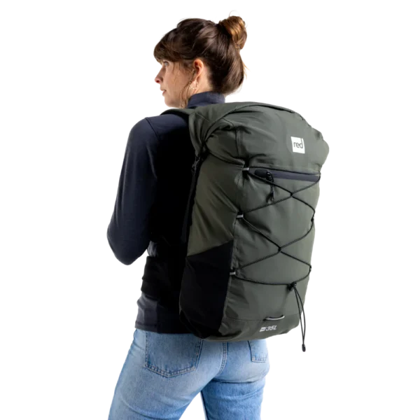 Red Original Lightweight Waterproof Backpack 35L – Olive Green
